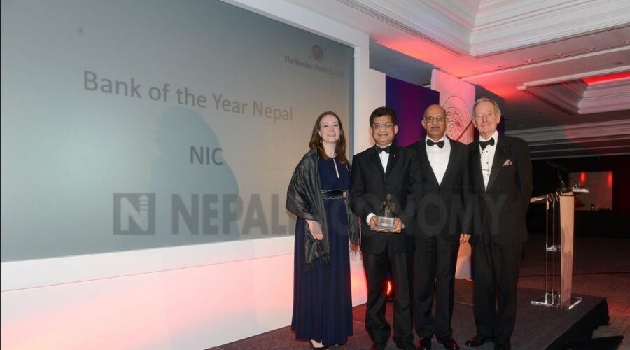 NIC Asia Bank bags ‘Bank of the Year-Nepal 2013’ award