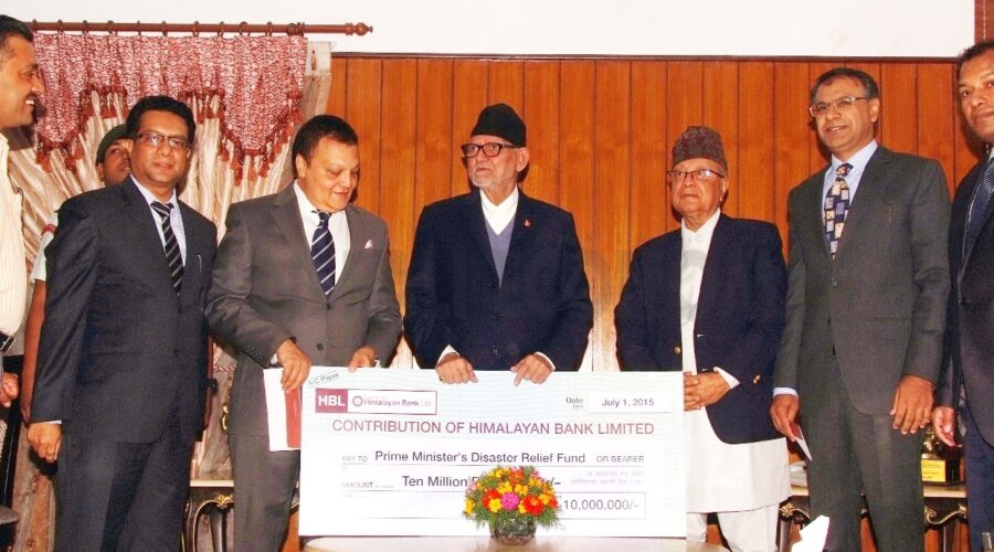 Himalayan Bank, Habib Bank each donate Rs 10 million